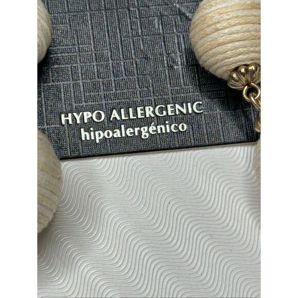 Walmart Tan & White 3 Inch Ball Dangle - Picture 2 of 5